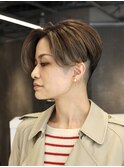 前下がりショート/ハイライト/PEEKABOO