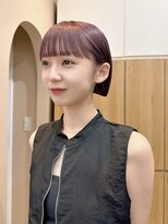 ジーナ 渋谷神南(Zina)&nbsp;《透明感のあるピンクパープル×大人ボブ》