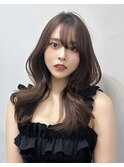 * レイヤー / くびれヘア / 韓国ヘア / 前髪