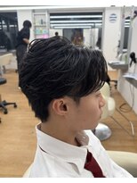 become men's hair 名駅EAST【10月3日 NEW OPEN(予定)】&nbsp;フェザーパーマ/ニュアンスパーマ/毛流れ/センターパート/名古屋