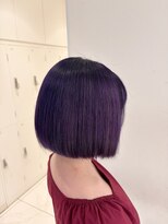 アッシュ 武蔵境店(Ash)&nbsp;パッツンボブ&バイオレットカラー