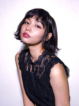 アクティフ(actif) actif黒髪うる艶ショートボブ 水素原子BASCヘアエステ