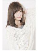 定番☆大人可愛いワンカールミディアムスタイル