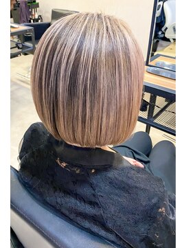 タイドヘア 茨木店(TIDE HAIR) グレージュバレイヤージュ_ハイライト