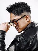 ◇メンズカット前下がりフェードアップバングツーブロック