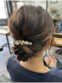 【WAVY】シニヨンアップスタイル