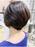 大人かわいいバレイヤージュハイライト3Dカラーアッシュブラウン