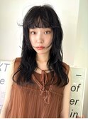 【表参道sheta/中澤】インナーグレージュロングウェーブ　前髪