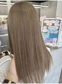 サラ艶ストレートパーマ/ブリーチなしハイトーン