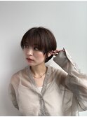 ワイドバング×マッシュショート