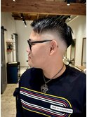 メンズパーマ ツイスパ 波巻き フェード