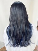 イヤリングブルー