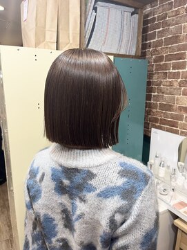 リラクオーレ 三宮 元町(LIRA CUORE) 艶サラ酸性縮毛矯正×ぷつっとボブ
