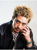 アップバングスパイキーショートメンズ刈り上げツーブロック