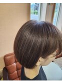 ナチュラルボブ/鹿児島/姶良/髪質改善/白髪/縮毛矯正/くせ毛