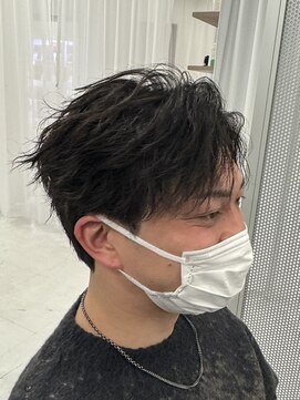 バース 梅田中崎町店(BIRTH) ニュアンスパーマフェザーパーマフェザーショートセンターパート