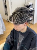 ホワイトメッシュフェザーパーマ