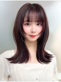 ミディアムウルフひし形シルエットひし形ボブヨシンモリ