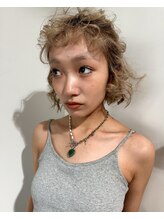 ヌウ(nuu) 〈生平〉ボブ/外国人パーマ風/ハイトーンベージュ