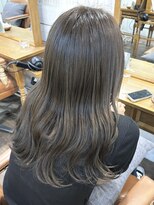 ソワ 北千住(soi) ブリーチなしWカラー×オリーブ