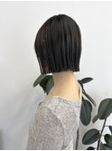 栄タッセルボブくびれ透明感ベージュヘア