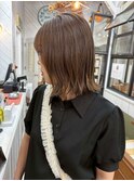 外ハネボブ×顔周りレイヤー
