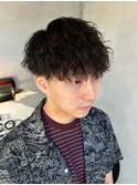 メンズ刈り上げツイストスパイラルパーマ