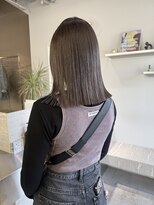 ステン(sten)&nbsp;ダークグレージュ切りっぱなしボブ