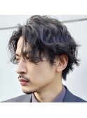【monde】メンズ×センターパート×ニュアンスパーマ×髪質改善