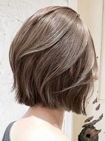 エノア 東京(ENORE) ボブ|アッシュミルクティー|ブリーチなしダブルカラー