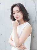 ボブ/顔周り/レイヤーカット/切りっぱなし/ハッシュカット