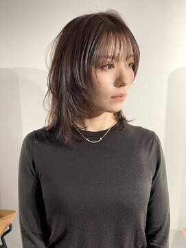 エイム(A-im) 【顔まわりレイヤー×暗めピンクグレージュ】