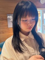 ウエストリー(WESTORY)&nbsp;#黒髪ロング#レイヤーカット#顔周りレイヤー#結んで可愛い顔周り