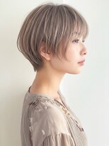 カバーヘア ブリス 川口(COVER HAIR bliss)&nbsp;ハンサムショート/透明感カラー/ミルクティーベージュ/小顔p川口