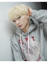 セリ 表参道(ceri)&nbsp;シースルーマッシュダウンパーマ韓国マッシュブリーチカラー