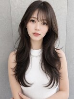 シーシンジュク 新宿南口(Sea shinjuku)&nbsp;ワンホンレイヤ ー×ダークブルー[デジタルパーマ/ボブ/韓国]