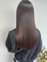 ライア 渋谷公園通り(laia)&nbsp;ツヤ　ブラウンカラー×髪質改善【髪質改善 laia 渋谷 美容室】