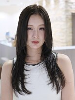 エアー 銀座(air) レイヤーカット/顔まわりカット/銀座/ロングレイヤー/グレージュ