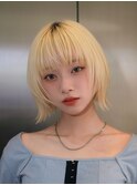 ハッシュボブレイヤーカット顔周りカット
