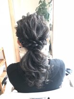 ロカット サロン(Roquat Salon)&nbsp;結婚式なみローポニーアレンジ【ヘアアレンジ　立川/立川南口】