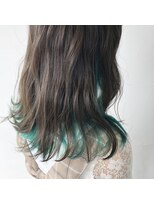 テクライズ 豊橋店(TECHRISE)&nbsp;ターコイズ×エメラルド×インナーカラー