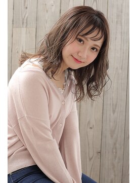 ヘアーアンドメイク ソファー 仙台駅前店(hair&make Sofa) グレージュゆるウエーブ【Sofa仙台/髪質改善/oggiotto】