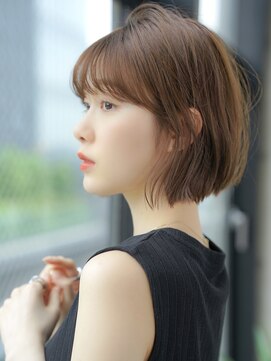 エインアンリー 表参道(AIN.ANLY.) 大人おしゃれ前髪あり外ハネボブ20代30代【AIN.表参道】川原大地