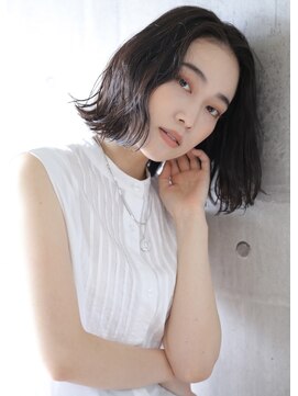 ノエルヘアー(Noel hair) 【20代/30代/40代】透け感外ハネボブ