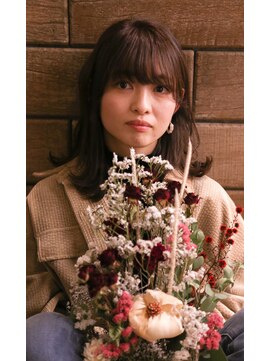 イーエン ヘアーデザイン(iiEn hair design) ミディアムレイヤー◇ヴァイオレットブラウン◇