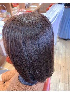 TJ天気予報 3mm 尾西店 丸みショートボブ、ストレート