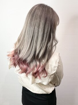 リトバイプティパ(Lit by petit-pas) ハイトーンホワイトミルクティーベージュ×テールピンク