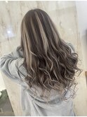 魅力倍増カール/セミディ/シアーカラー/ダークアッシュ/姫カット