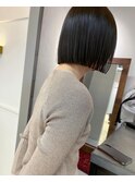 *切りっぱなしボブ×地毛風カラー*