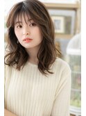 シースルーバング小顔ミディアムレイヤーa戸田公園20代30代40代
